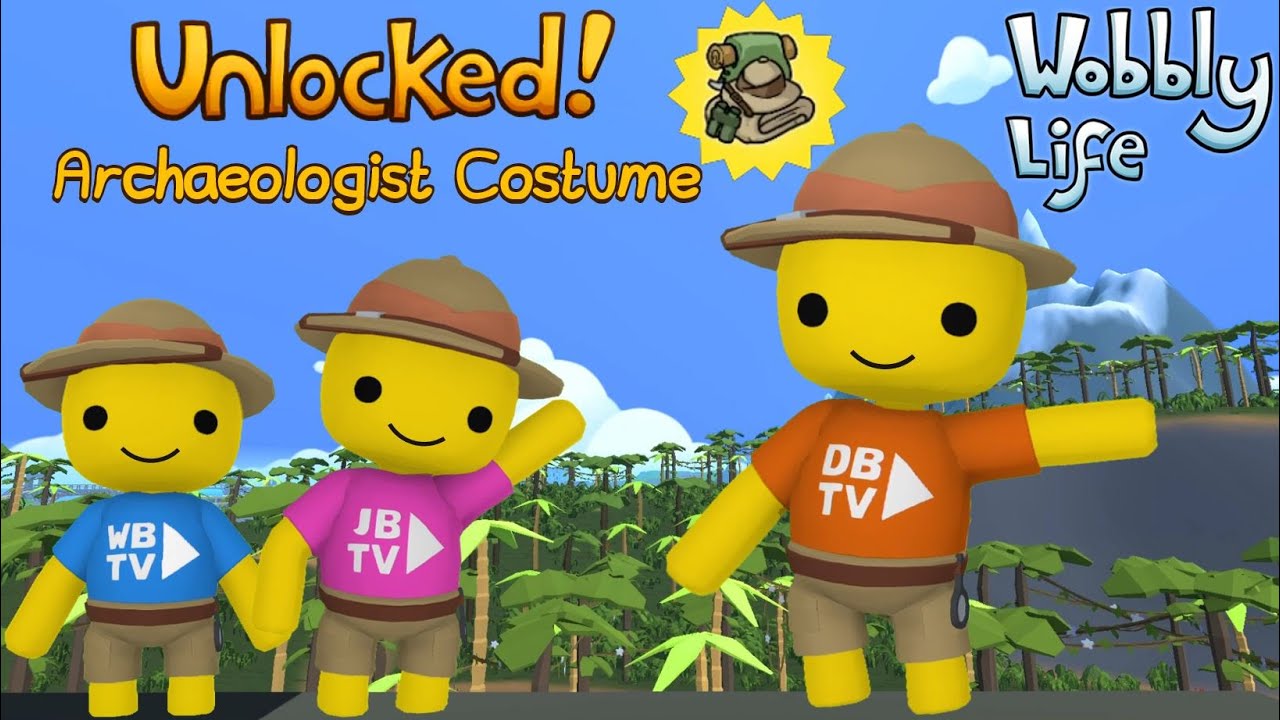 WE UNLOCKED THE ARCHAEOLOGIST COSTUME IN WOBBLY LIFE