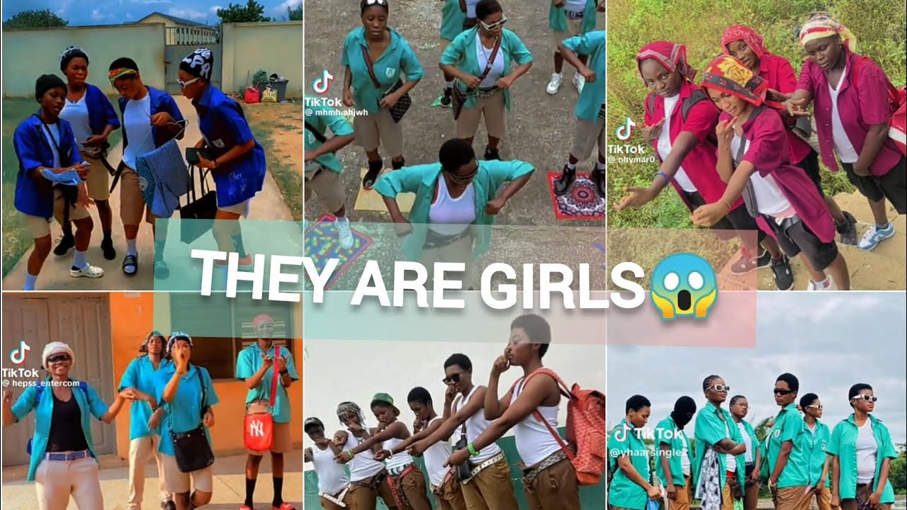 GHANA SHS final year students busy with Tiktok Challenge 😱 They are ALL GIRLS😳