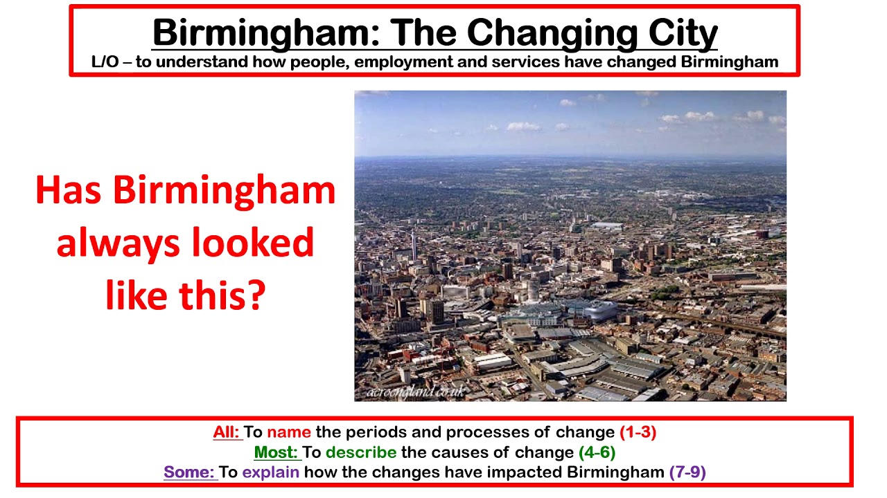 Changing Cities Revision Lesson 2: Birmingham Introduction (CASE STUDY)
