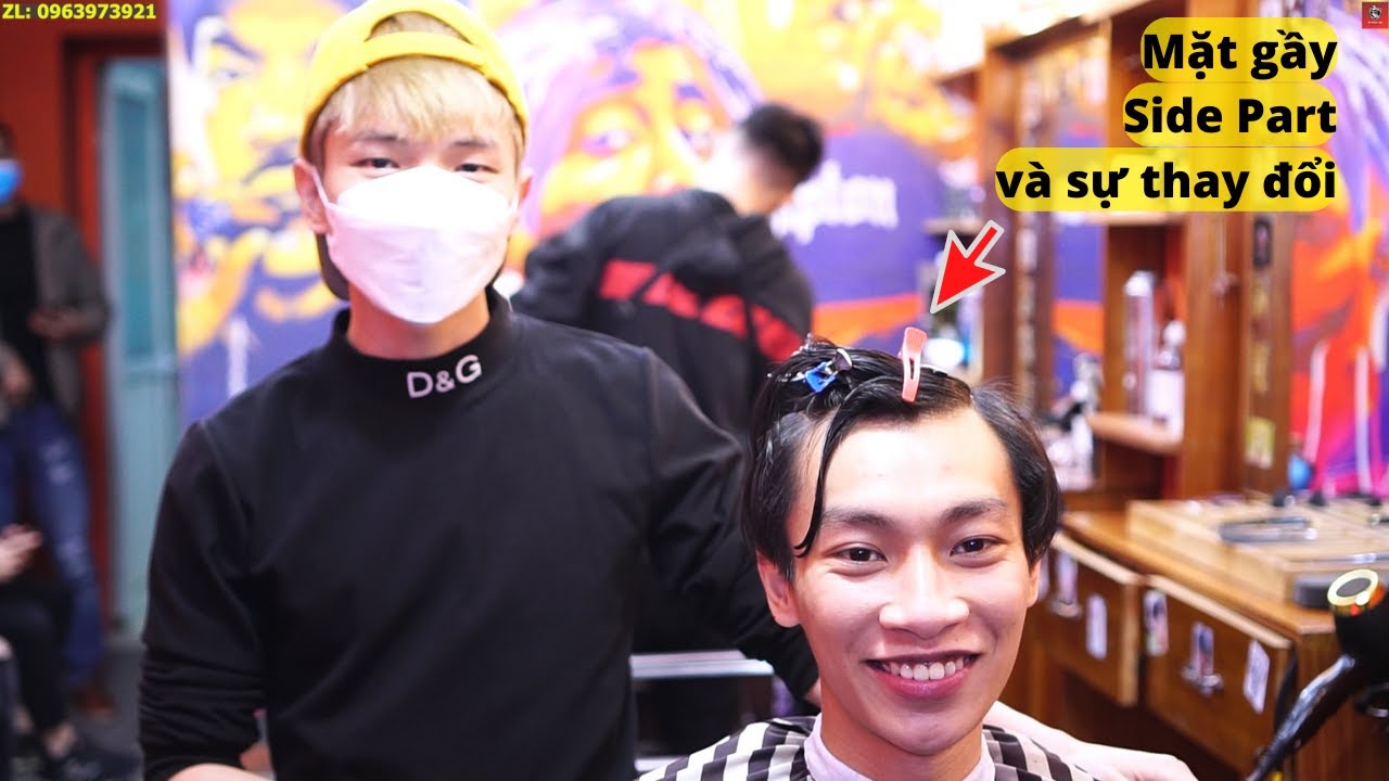 Chia Sẻ Kĩ Thuật Cắt Tóc Nam | Cách Chuyển Phom Dài Về Ngắn Với Gương Mặt Gầy | Ng . Tuấn Barber 17