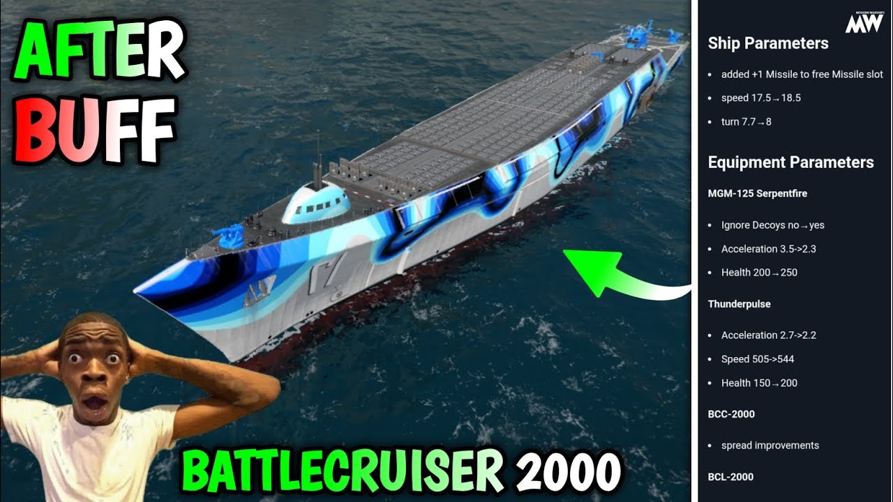 Modern Warships Battlecruiser - After Buff 🔥 Alpha Test
