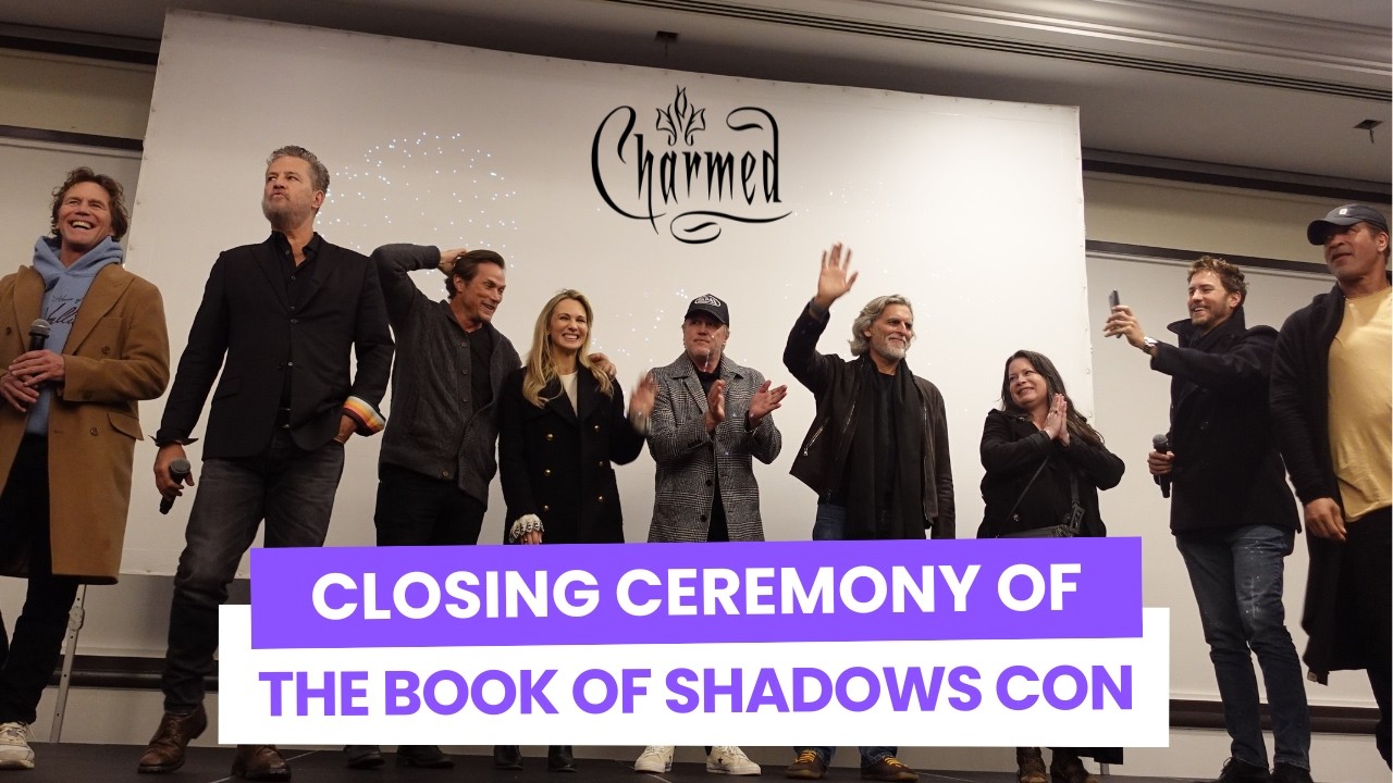 Closing ceremony of the Book of Shadows Con with the cast of Charmed in Paris