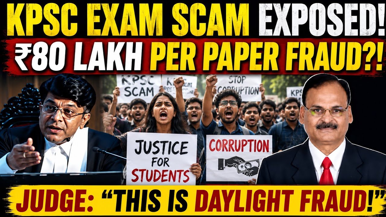 KPSC Exam Scam EXPOSED! ₹80 Lakh Per Paper Fraud? Judge Calls It 