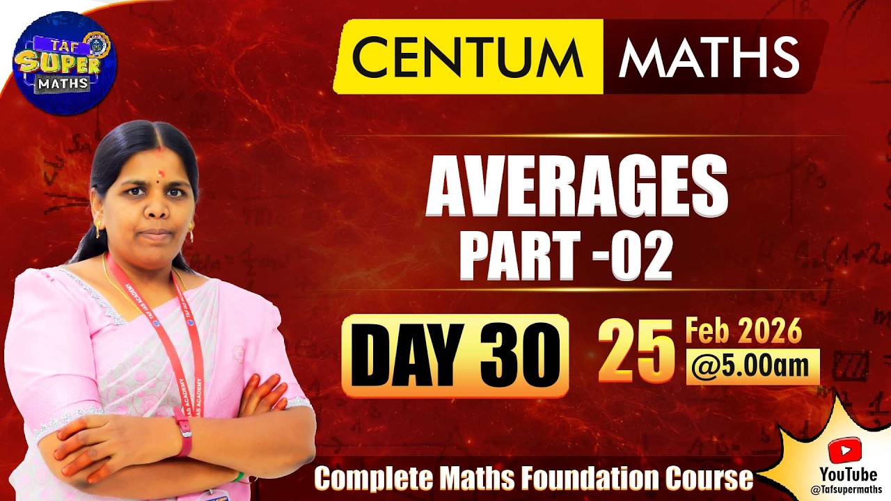 AVERAGES | PART - 02 | DAY-29 | TAF