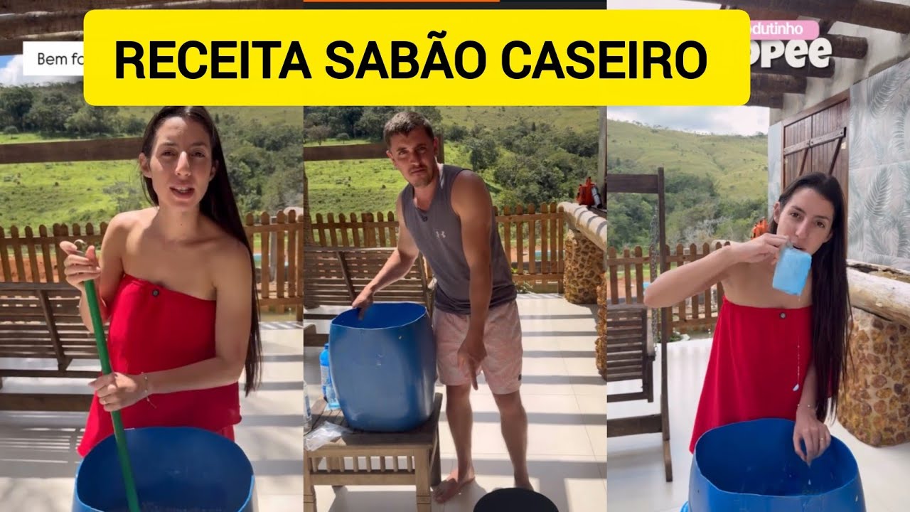SARA KELLEN MOSTRA RECEITA DO SABÃO CASEIRO QUE RENDE MUITO 