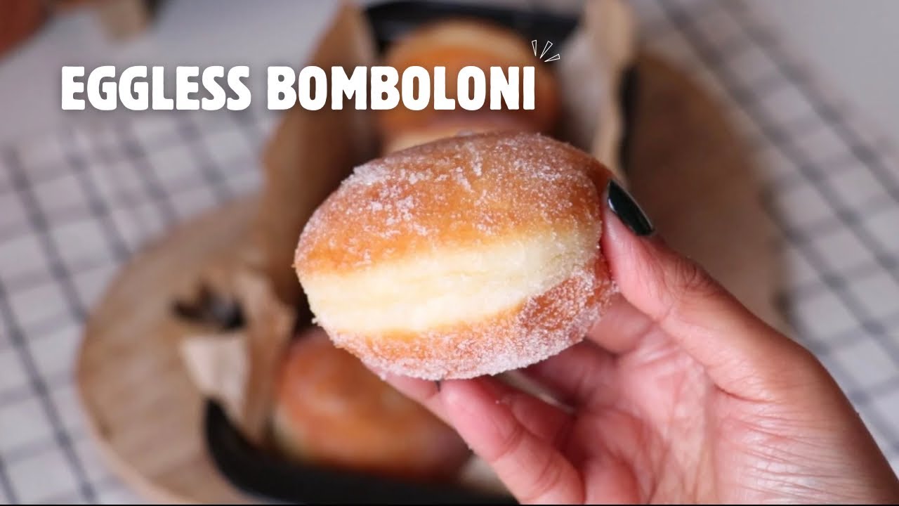 Eggless Bomboloni Recipe | Bakery Style, Soft & Fluffy Donuts (Beginner Friendly)