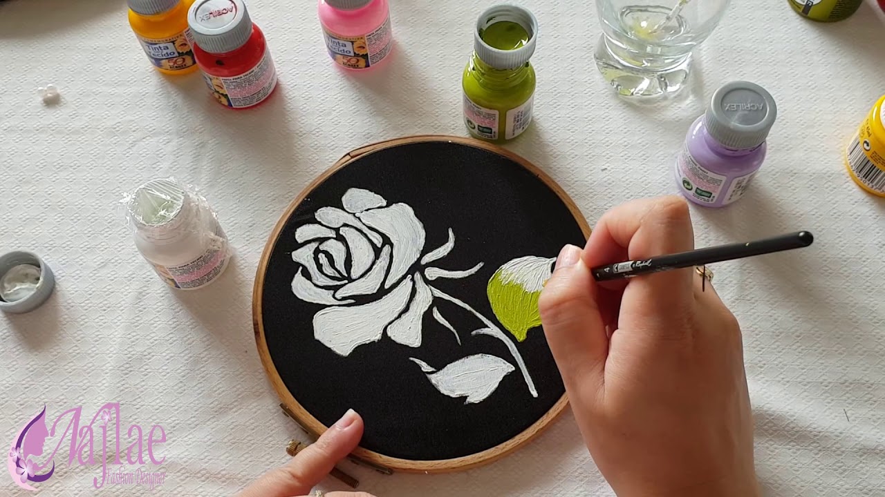 طرق و تقنيات الرسم على الثوب #1 مع Najlae