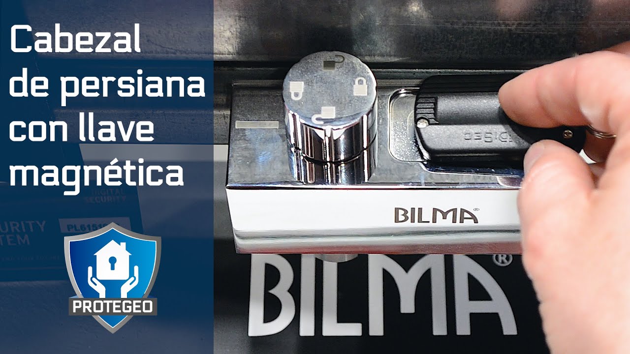 CERRADURA de suelo PARA PERSIANAS metálicas con llave magnética ✅