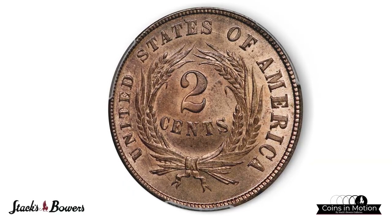 1864 Two-Cent Piece. FS-401. Small Motto. MS-66 RD (PCGS).