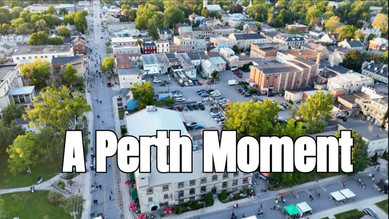 Aerial Views of Perth, Ontario | Scenic Summer Journey #PerthOntario #AerialViews #OntarioTown