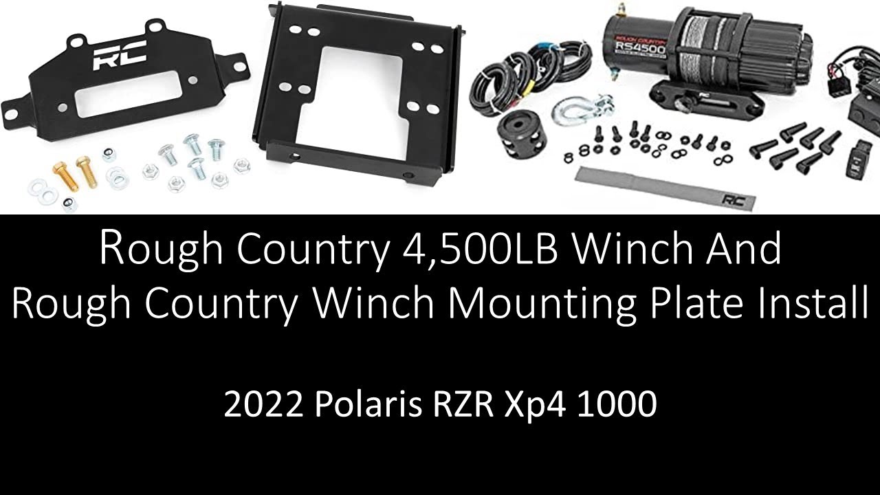 Rough Country Winch and mount Install 2022 Polaris RZR Xp4 1000