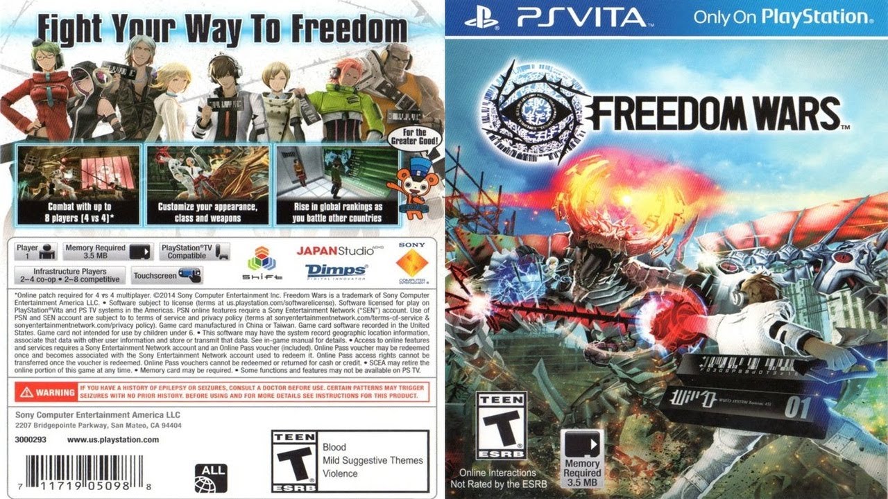 Freedom Wars (2014) - Full Gameplay | PSVITA |  UHD | 4K |