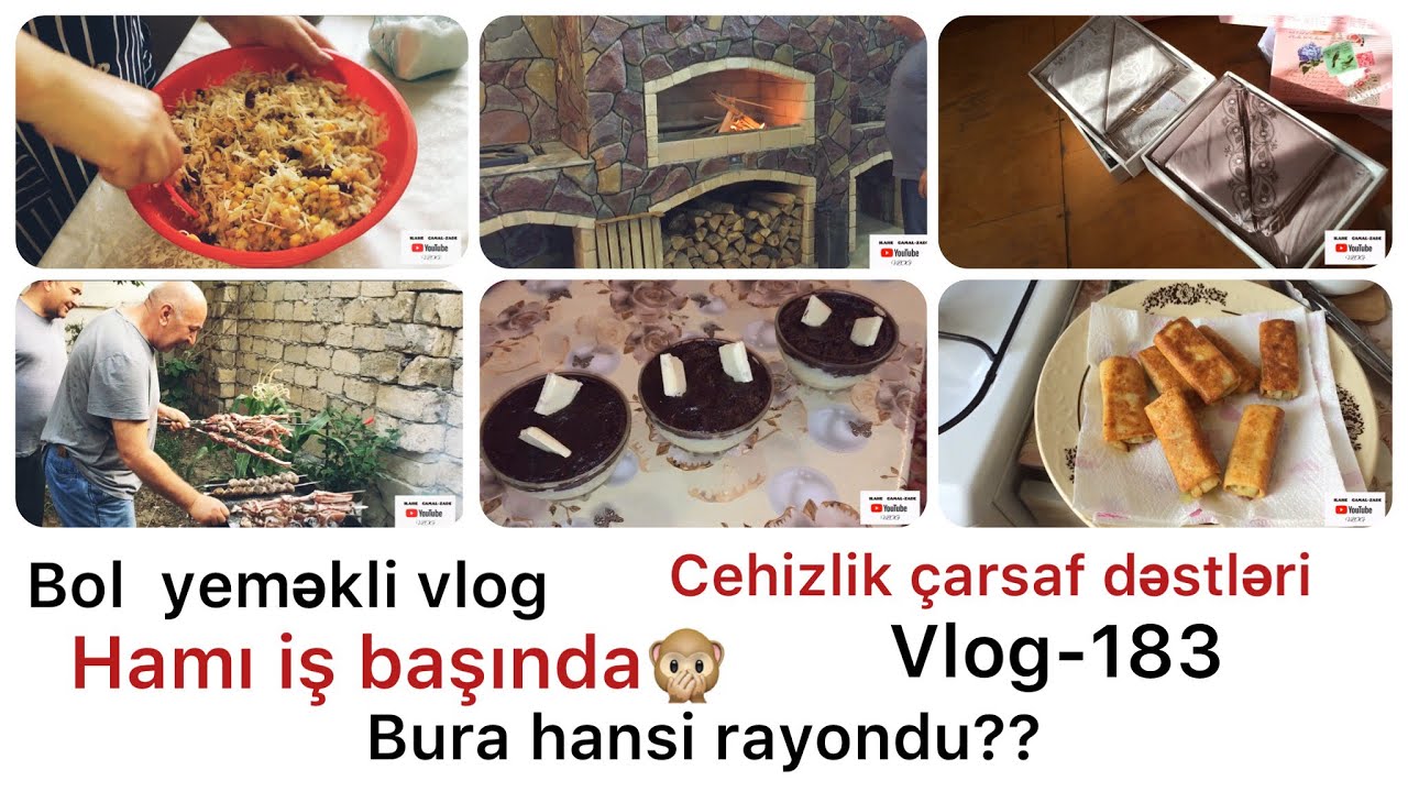 CEHİZLİK ÇARŞAF DƏSTLERİ | BURA HANSI RAYONDU?? | BOL YEMƏKLİ VLOG | #vlog-183