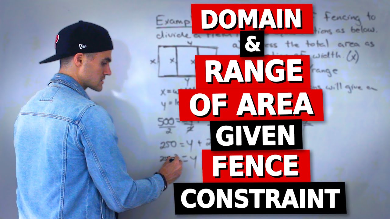 MCR3U (Grade 11 Functions) - Domain & Range of Area given Fence Constraint
