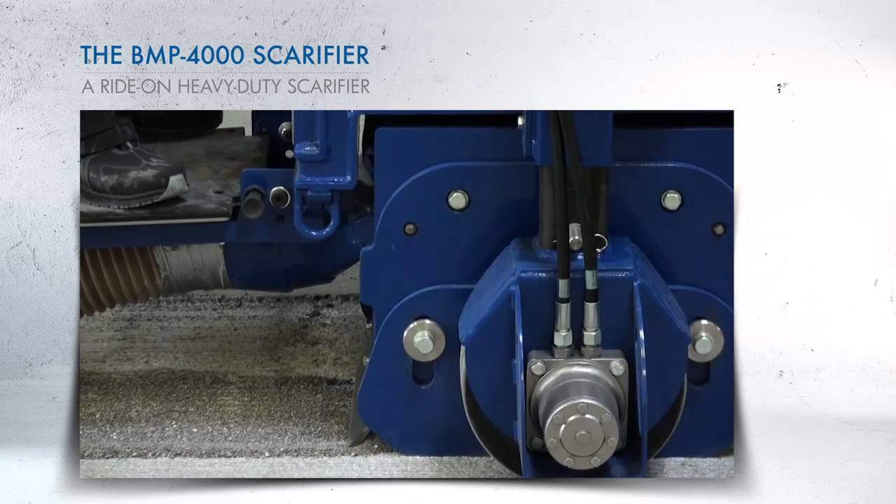 A RIDE ON HEAVY DUTY SCARIFIER   The Blastrac BMP 4000