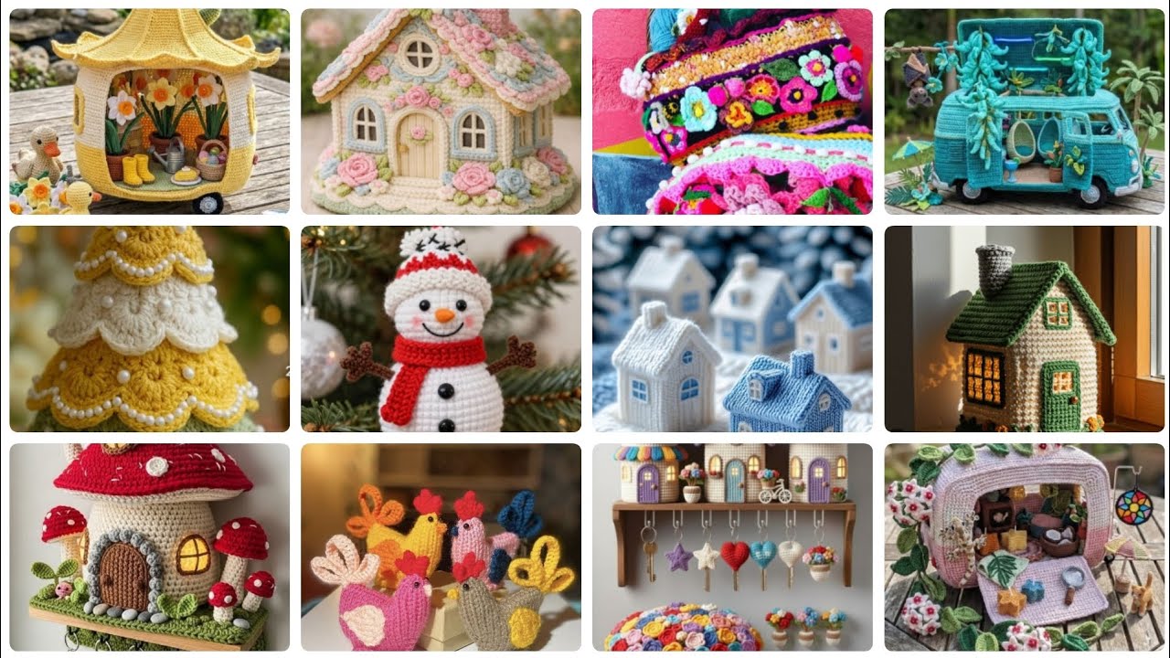 Ideas de patrones de crochet a mano muy atractivas y hermosas para la decoración del hogar. 