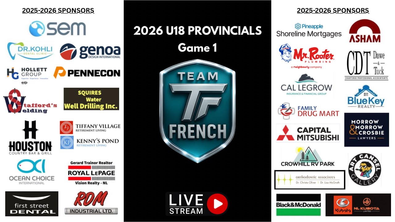 Draw 1 - U18 Provincials