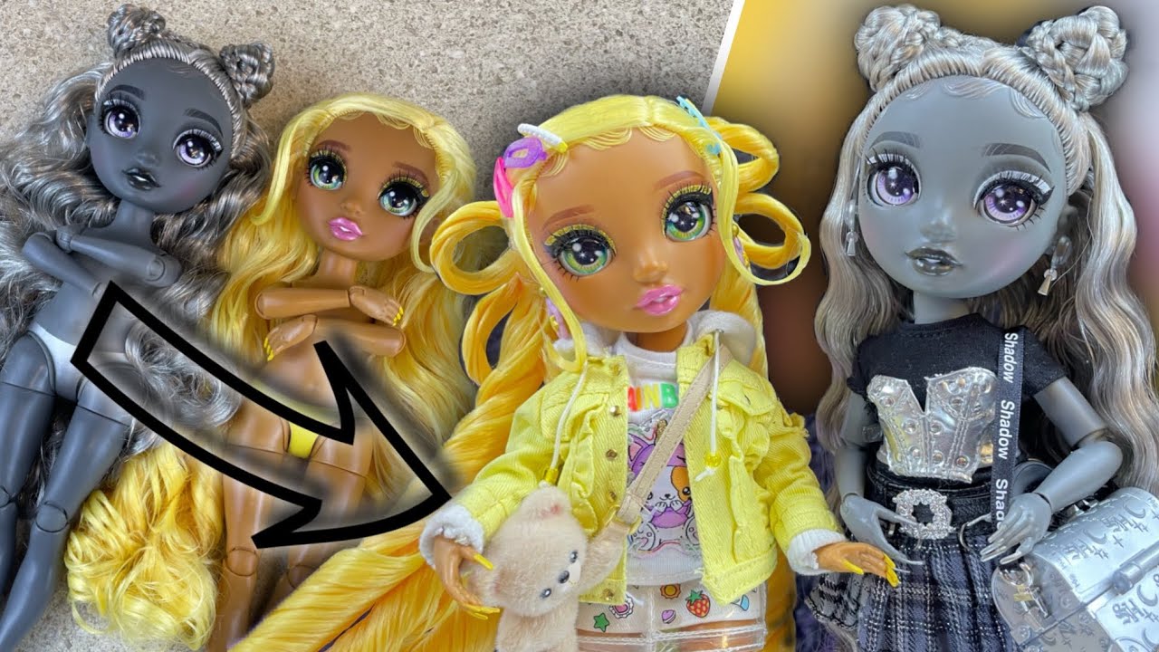 SHOOK OMG 😱! Let’s Unbox & Restyle Rainbow High Sunny X Luna 2 pack 🌞🌚