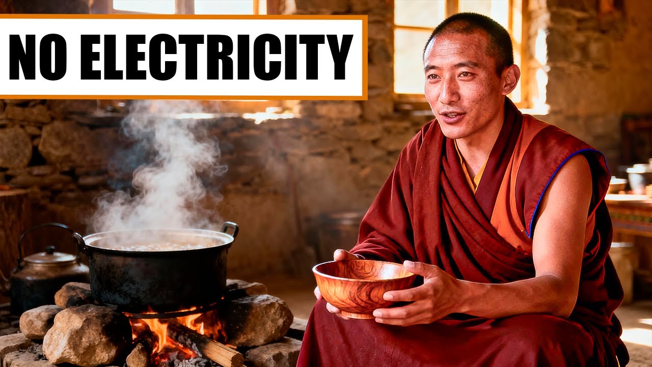 How Tibetan Monks Cook Without Modern Utensils or Electricity