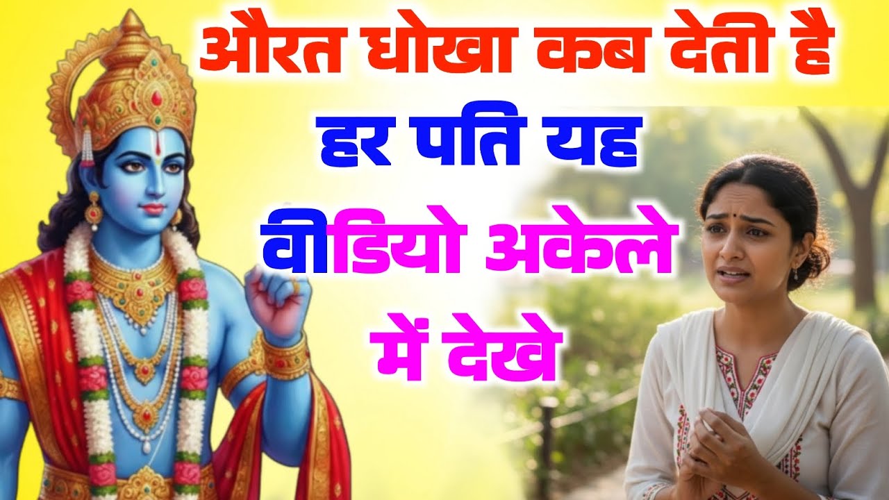 ​"औरत धोखा कब देती है? हर पति यह वीडियो अकेले में देखे!स्त्री पराये मर्द से सम्बंध.. | Shri Krishna 