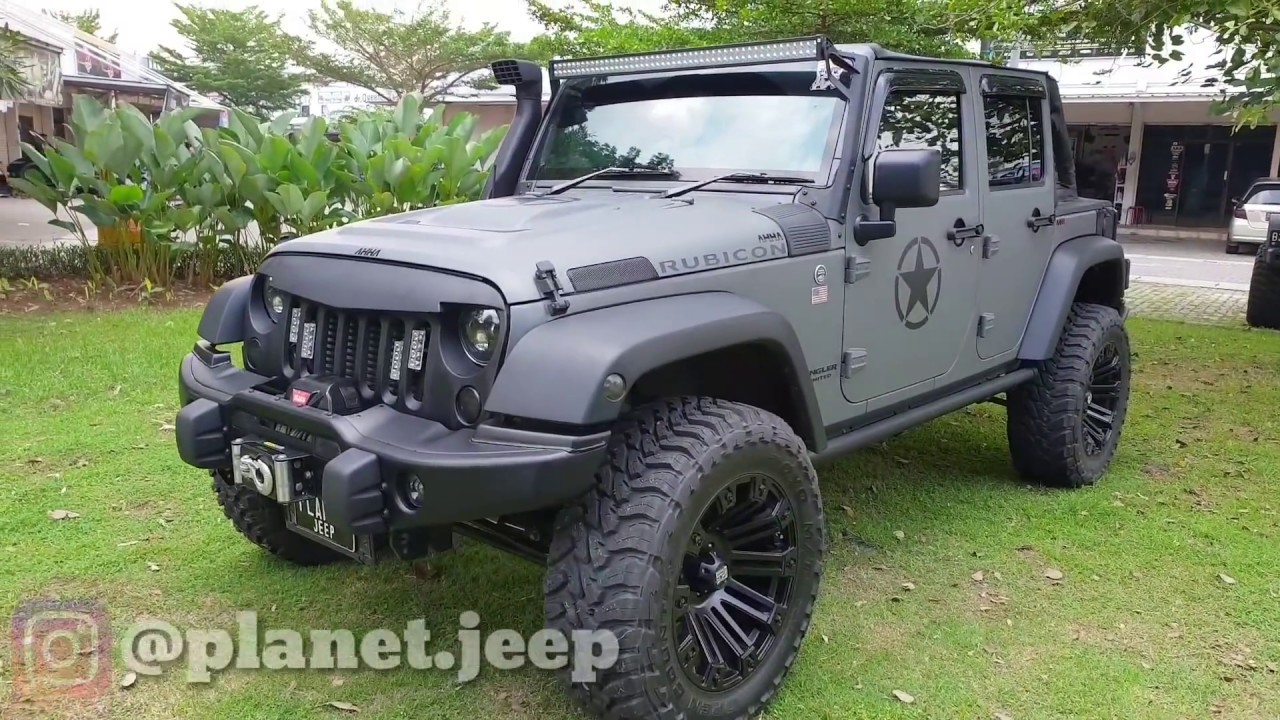 Modifikasi Keren Jeep Wrangler CRD Diesel || CALIFORNIA TOP  AND POWERSTEP JEEP WRANGLER JK