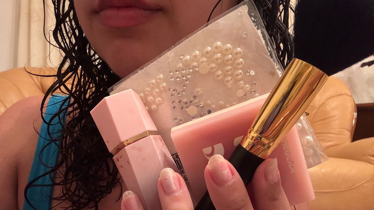 ASMR doing your makeup in 1 minute 