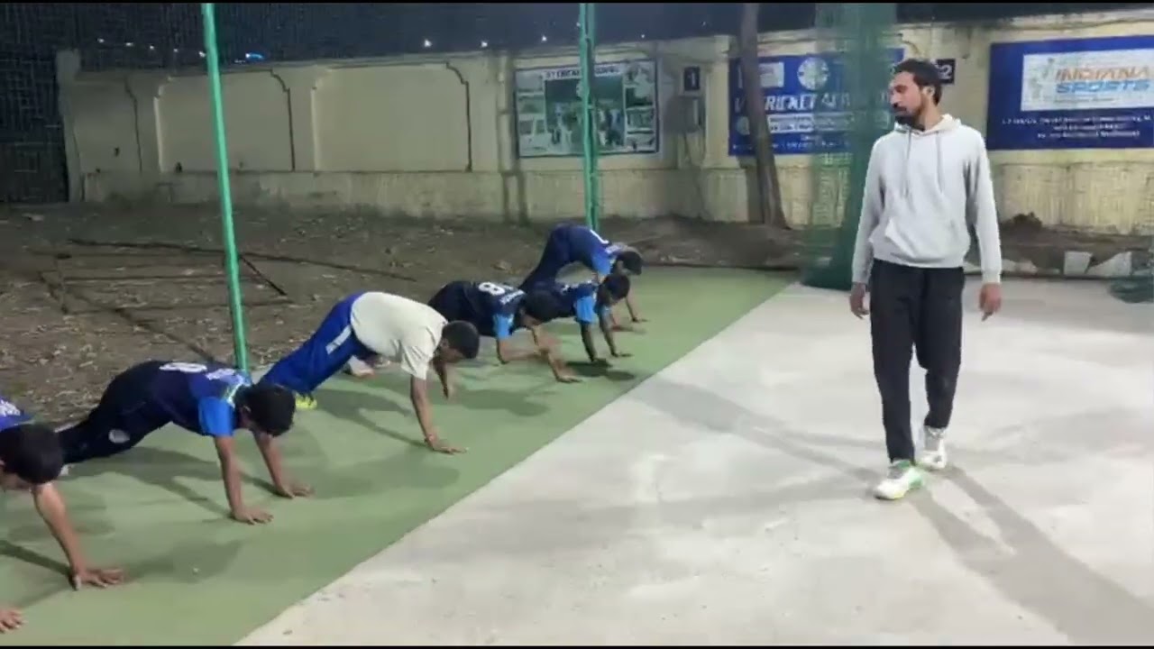 Sub Juniors & Juniors Fitness session at V1 Cricket Academy 