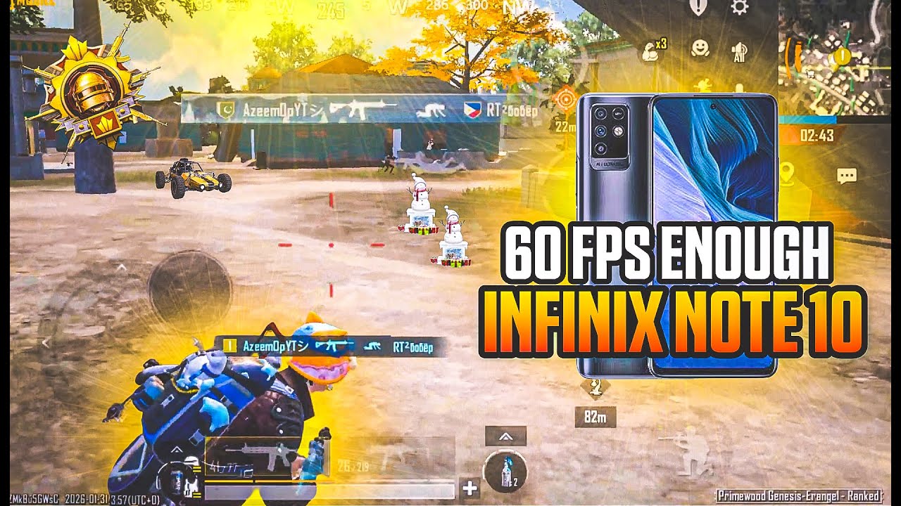 INFINIX NOTE 10 PUBG TEST 2026 |UPDATE 4.2 SUPER SMOOTH + 60 FPS | PUBG MOBILE