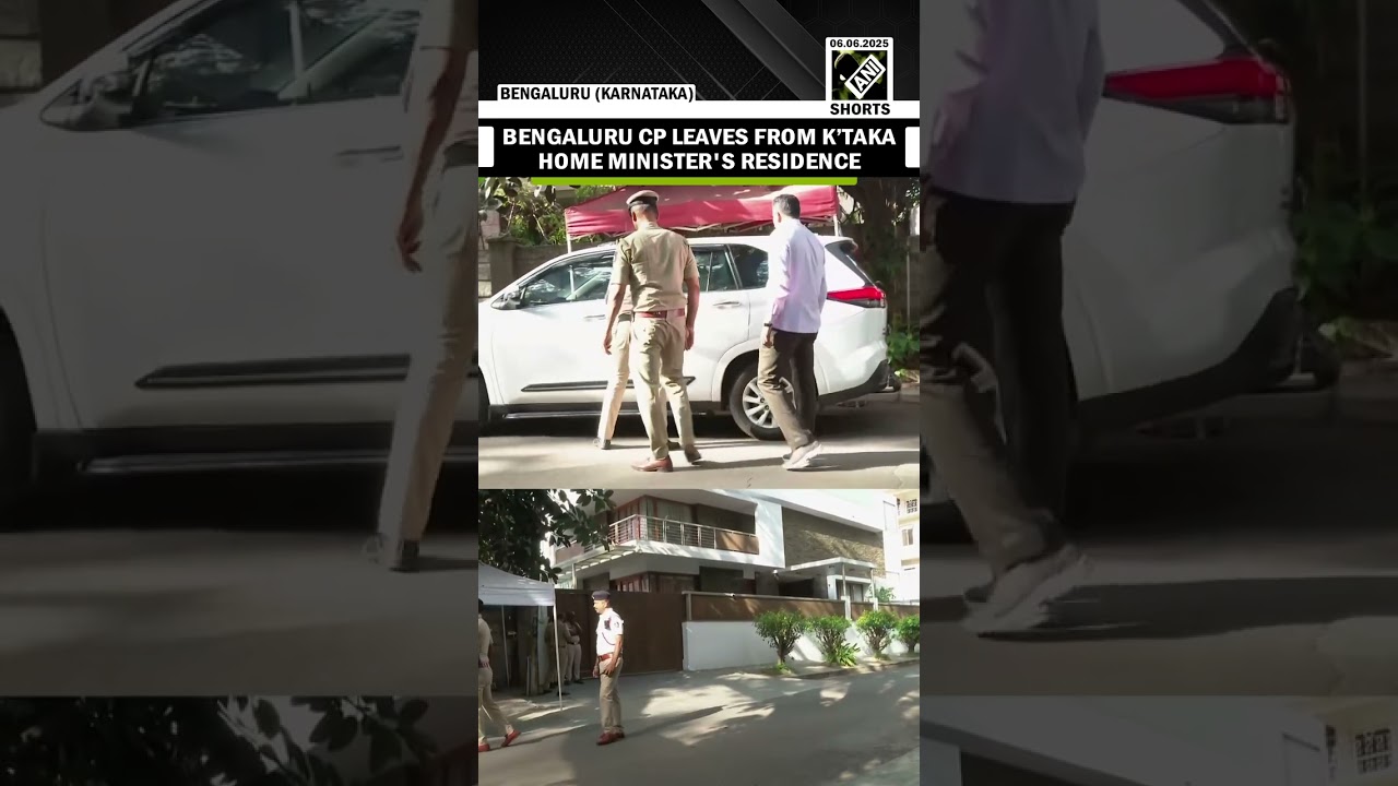 Bengaluru CP Seemanth Kumar Singh leaves from K&rsquo;taka HM G Parameshwara&rsquo;s residence