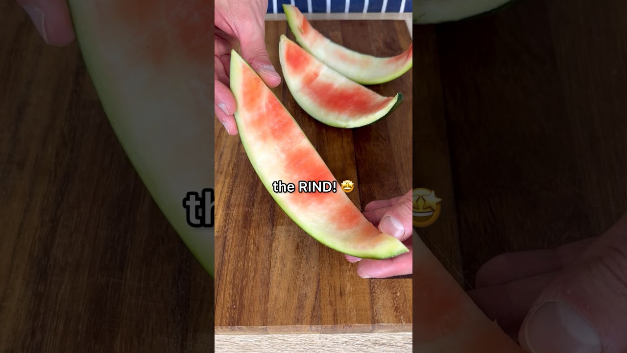STOP throwing away the rind of you WATERMELON! 😍🍉 #watermelon #tips #tipsandtricks #recipe #food