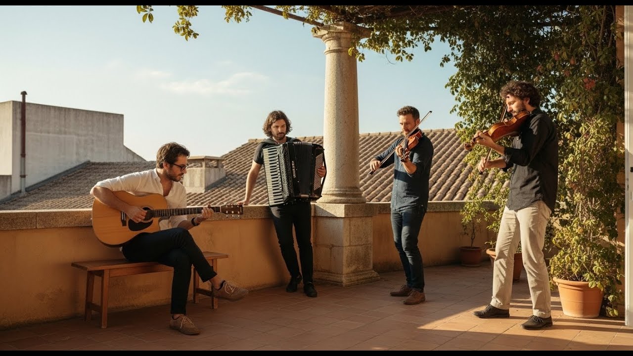 Música Relajante del Mar con Acordeón y Guitarra Española | Bossa Nova Instrumental