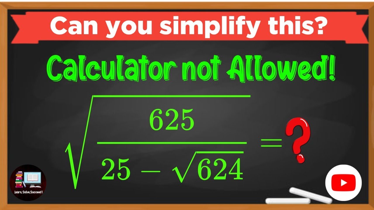 A Nice Square Root Math Simplification Problem | Hardest Math Olympiad Problems