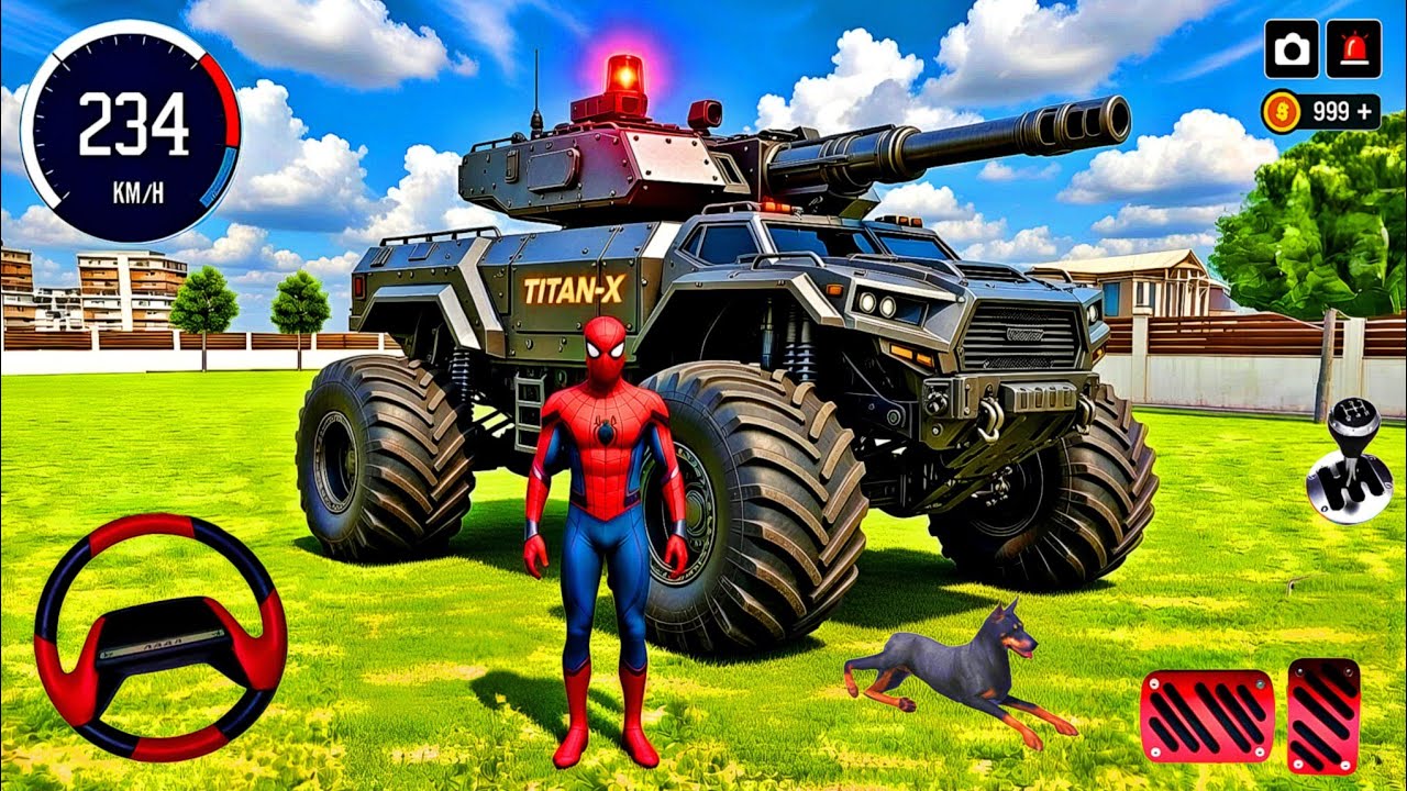 🥰 Monster Police Truck 🦚UFO Spiderman Gameplay 🥳 Indian Thift Aura Simulator🔥 Police Car Carnival 3D