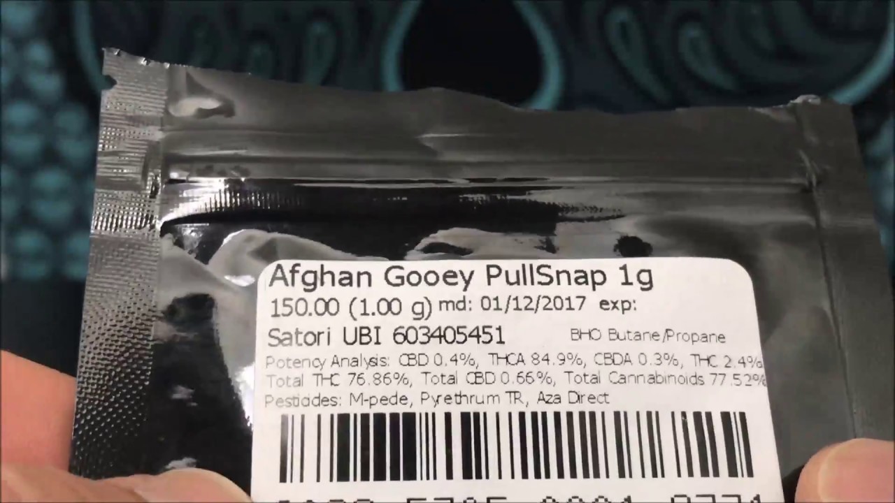 Afghan Gooey By Altered State Concentrate Recreational Cannabis Review