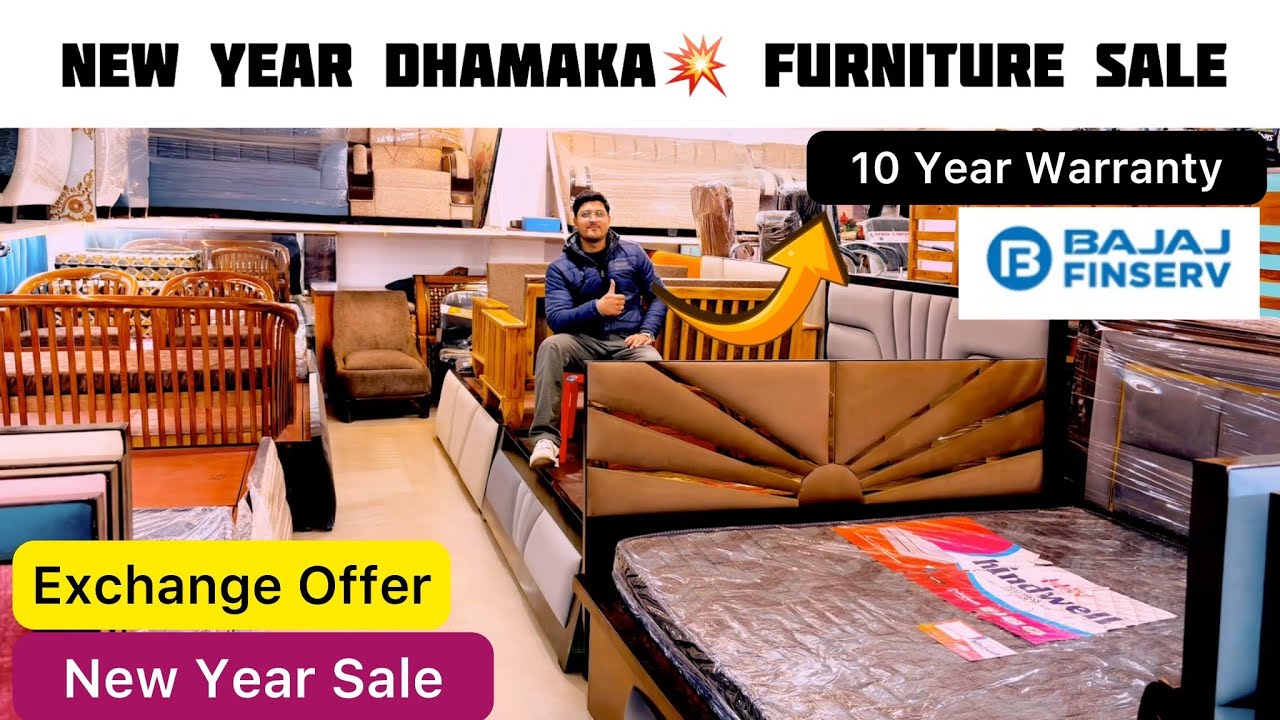 New Year Mega Furniture Sale💥 - Bajaj Finance & Exchange Deal #furnituredesign #newyearsale 