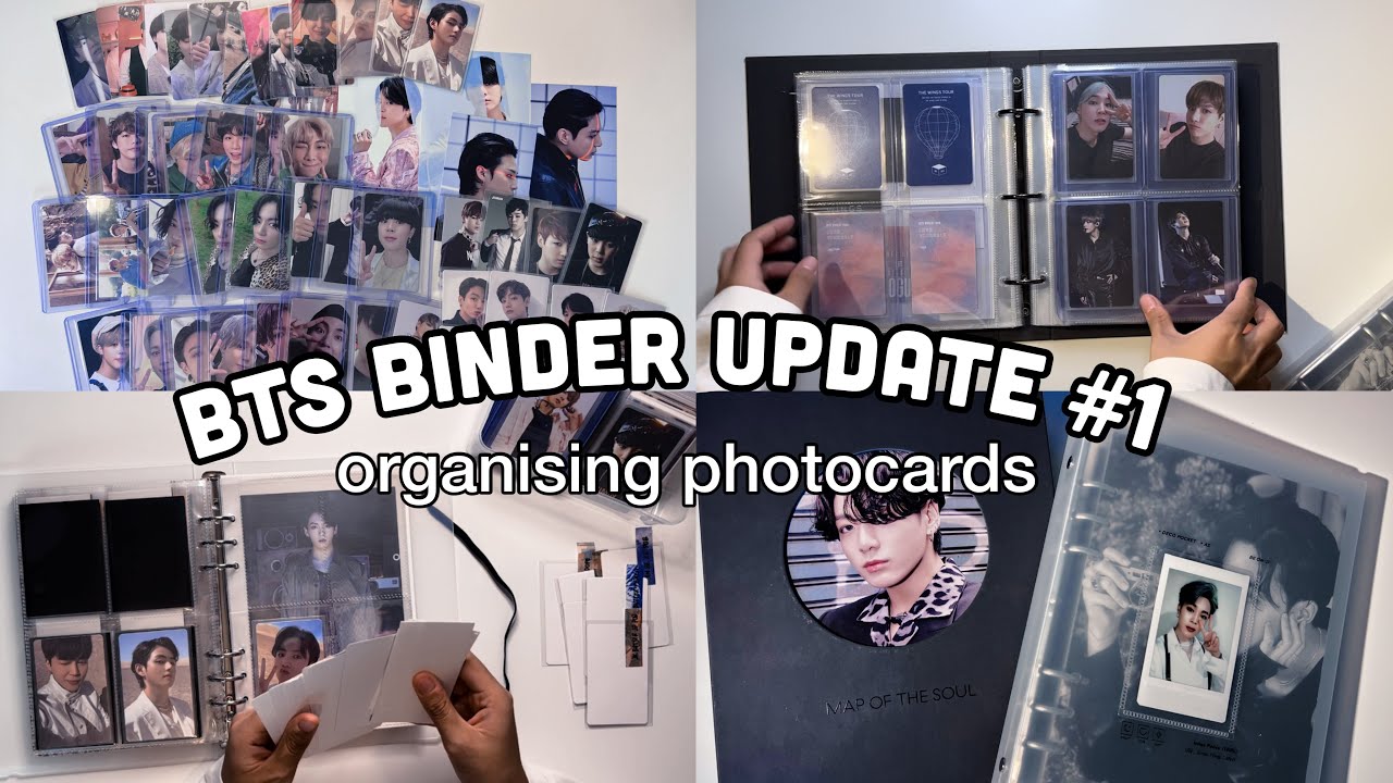 BTS binder update #1 | sorting new photocards in my binder