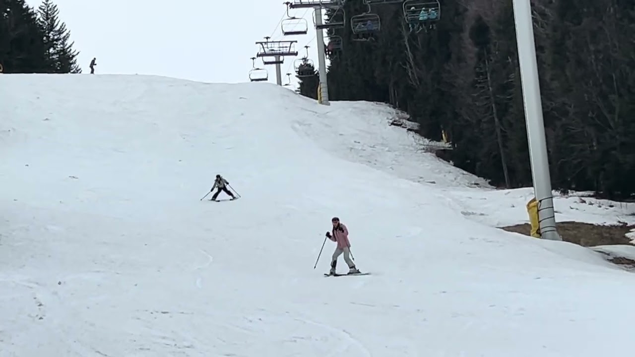 Snowshoe Mountain Resort. Ballhooter slope. Filmed Feb 19, 2026