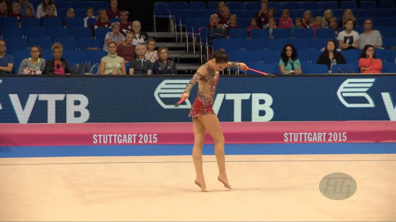 Sara Mohamed ROSTOM (EGY) 2015 Rhythmic Worlds Stuttgart - Qualifications Clubs