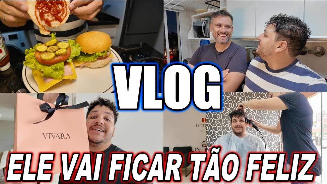 ANIVERSÁRIO SURPRESA do RODRIGO, ESSE ANO SERÁ ESPECIAL🥳 + CORTEI O CABELO e FIZ NOITE DO HAMBÚRGUER