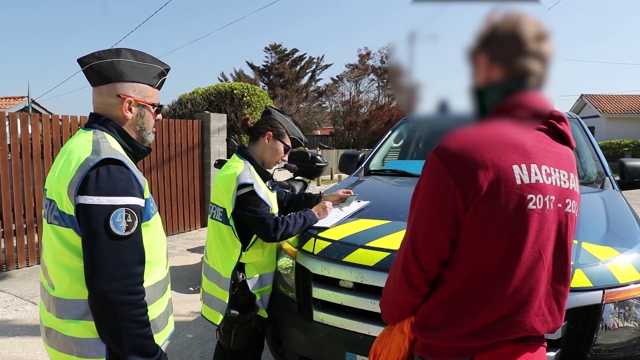 A Lacanau océan, les gendarmes verbalisent ceux qui ne respectent pas le confinement