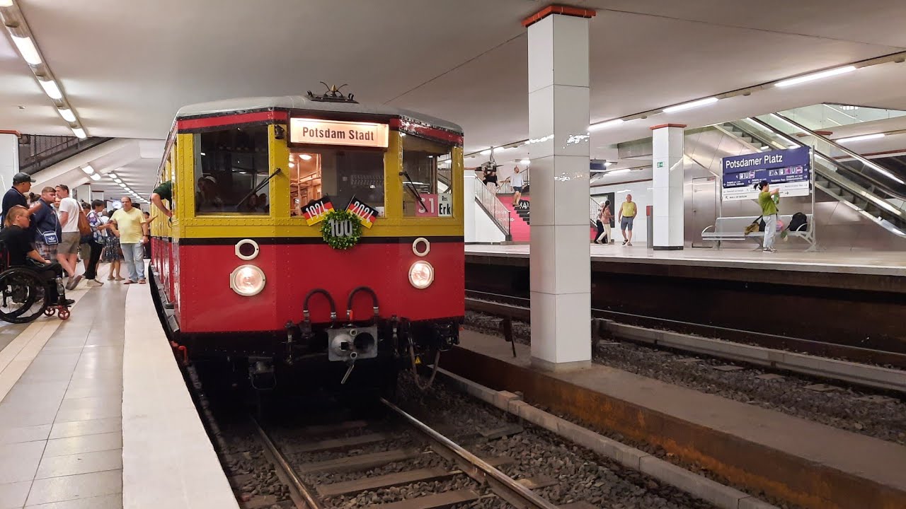 Berlin Mitfahrt historische S-Bahn von Potsdamer Platz bis Wannsee am 24.08.2024