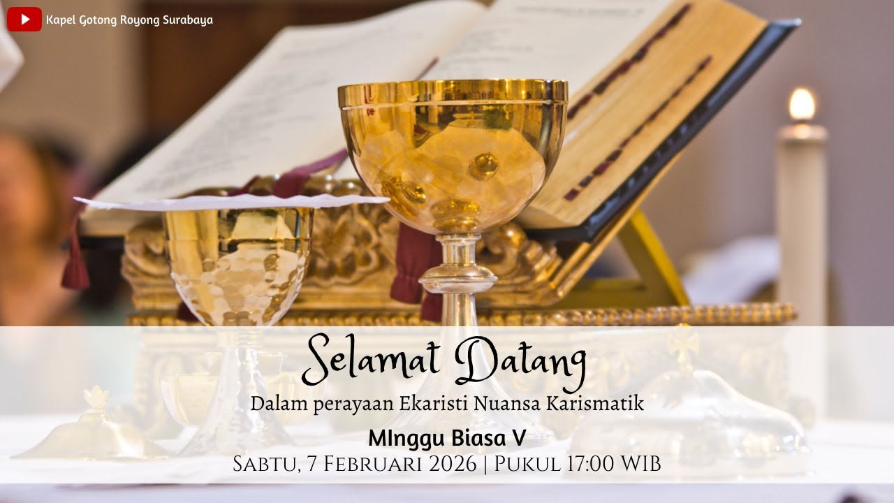 Misa Nuansa Karismatik bersama PDPKK Holy Spirit | 📅 Sabtu, 7 Februari  2026 | 🕔17.00