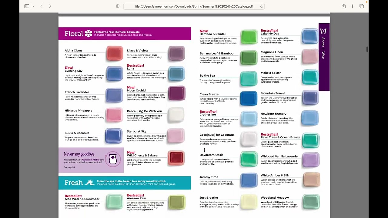 Spring/Summer 2024 Scentsy Catalog Walk-Through