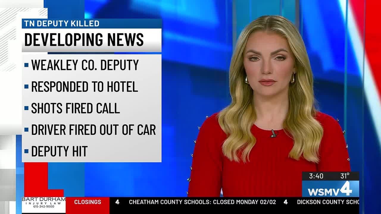 Deputy shot, killed while responding to incident at hotel in TN