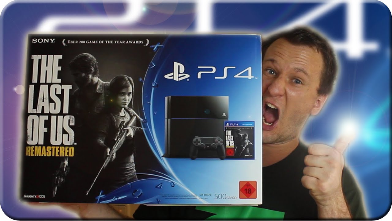 PS4 Sony Playstation 4 Unboxing - The Last of us REMASTERED Bundle
