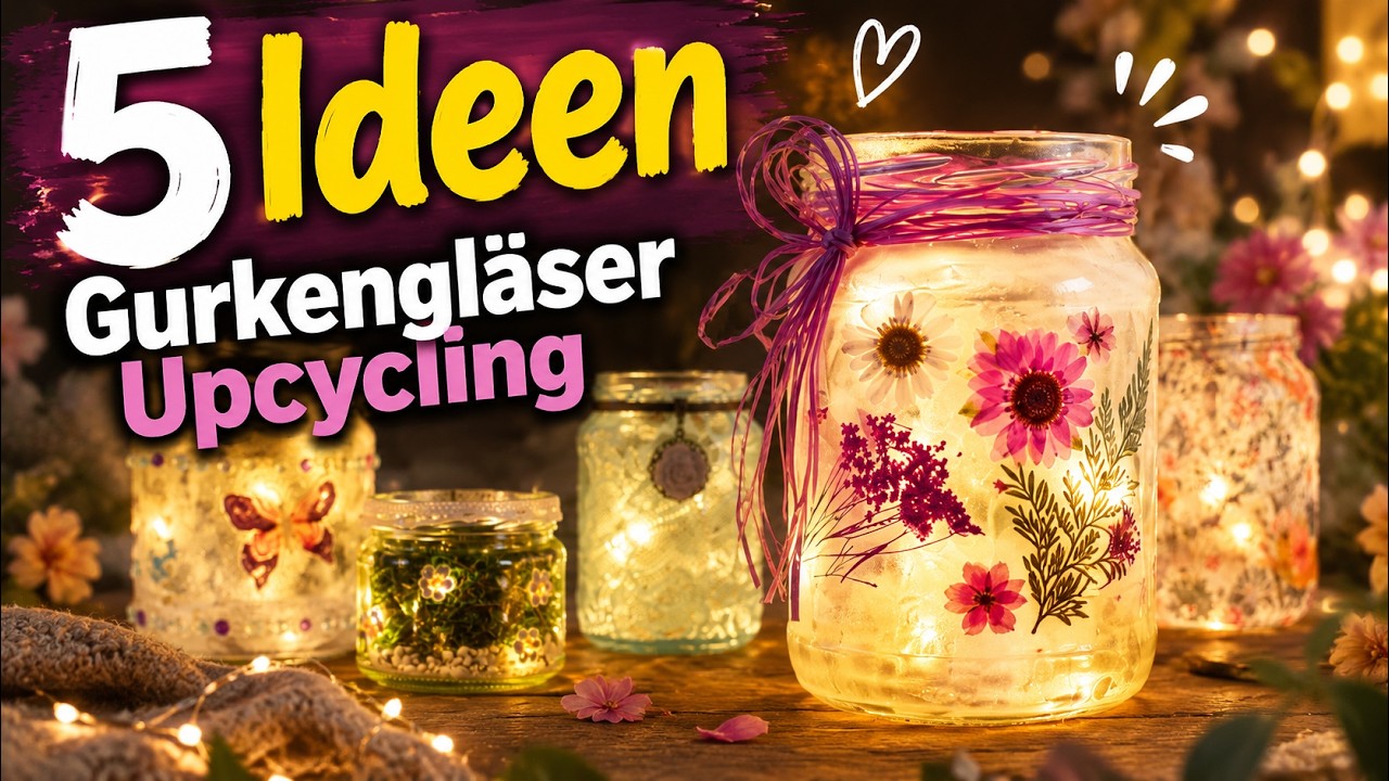5 alte Gläser in neuem Licht – Nachhaltig, günstig & perfekt für gemütliche Abende