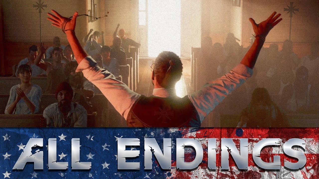 Far Cry 5 - All Endings (Walk Away, Nuclear & Secret)