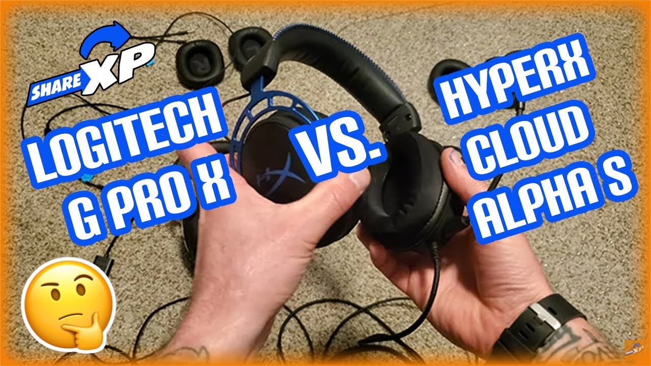 Logitech G Pro X compared to the HyperX Cloud Alpha S