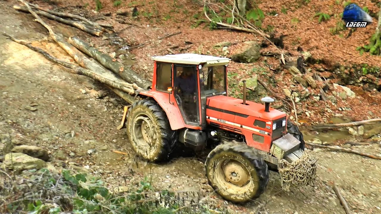 La Pădure cu Tractor SAME LASER 110 Tractor Work in the Forest - 16 December 2020