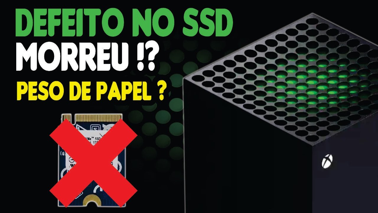 XBOX SÉRIES X, se o ssd morrer, não tem salvação ?!